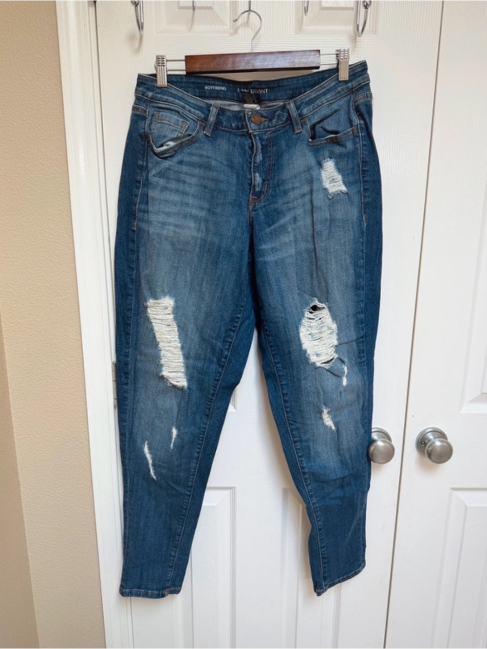 Lane Bryant Distressed Skinny Jean 14